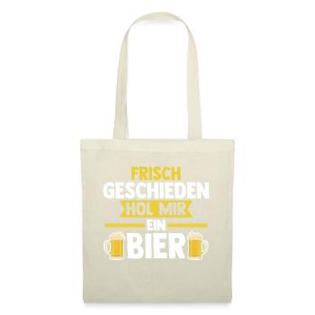 Geschieden Scheidung Scheidungsparty - Stoffbeutel - Natur - Vorne