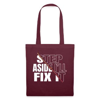 wrench motocycle birthday present idea present - Tote Bag - burgundy - Front