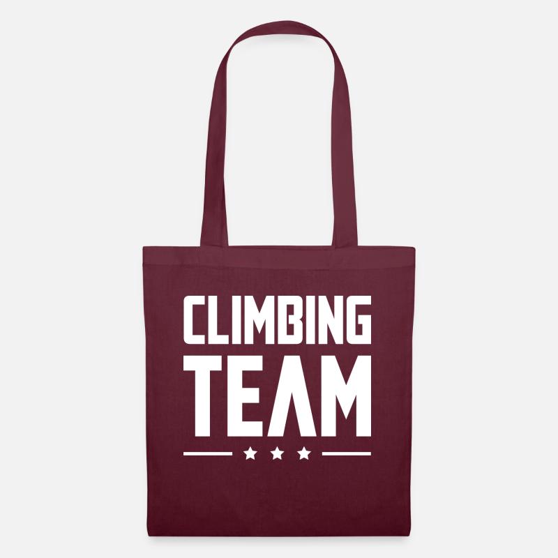 Climbing Team - Stoffbeutel - Burgunderrot