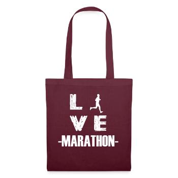 Triathlon Swim Bike Run - Tote Bag - burgundy - Front