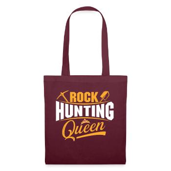 Reine de la chasse aux roches - Geode Hunter Geology - Sac en tissu - bordeaux - Devant