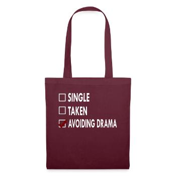 SINGLE AVOIDING DRAMA - Sac en tissu - bordeaux - Devant