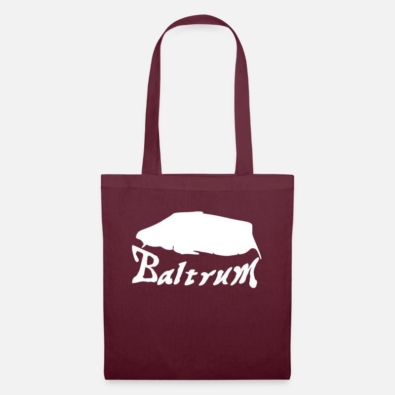 Baltrum Tattoo - Stoffbeutel - Burgunderrot