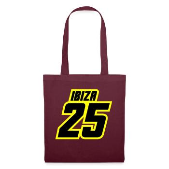 Ibiza 2025 Trikot - Stoffbeutel - Burgunderrot - Vorne