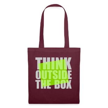 Green Think outside - Tote Bag - burgundy - Front