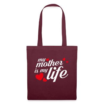 ma mère est ma mère de la fête des mères - Sac en tissu - bordeaux - Devant