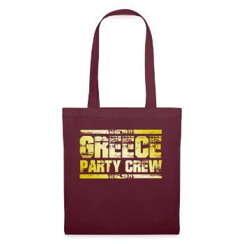 Greece Party Crew - Tote Bag - burgundy - Front