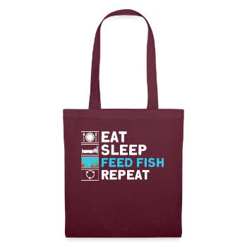 Aquarist Fish Keeper Hobby Aquarium Fish Keeper - Sac en tissu - bordeaux - Devant
