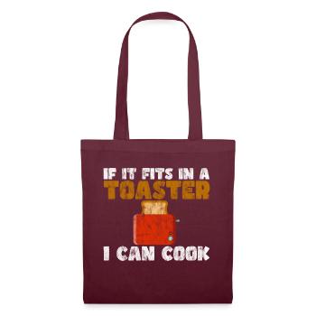 If It Fits In A Toaster, I Can Cook It 3 - Stoffbeutel - Burgunderrot - Vorne
