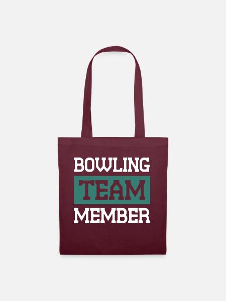 Bowling Team - Stoffbeutel - Burgunderrot
