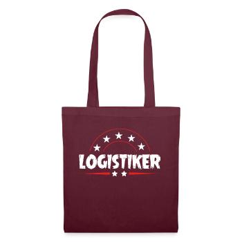Logistiker Beruf - Stoffbeutel - Burgunderrot - Vorne