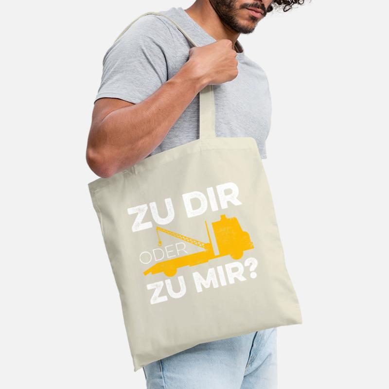 Zu Dir Oder Zu Mir Abschleppdienst Abschlepper Stoffbeutel