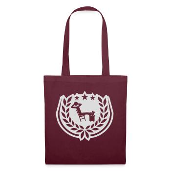 L’homme détend l’icône de la couronne de laurier - Sac en tissu - bordeaux - Devant