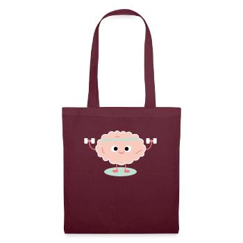 Entraînement cérébral | Fitness, Enfants, Jeu - Sac en tissu - bordeaux - Devant