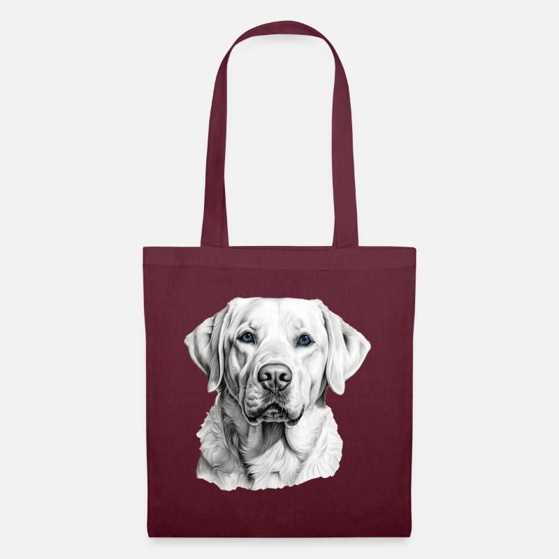 Labrador Retriever - Stoffbeutel - Burgunderrot