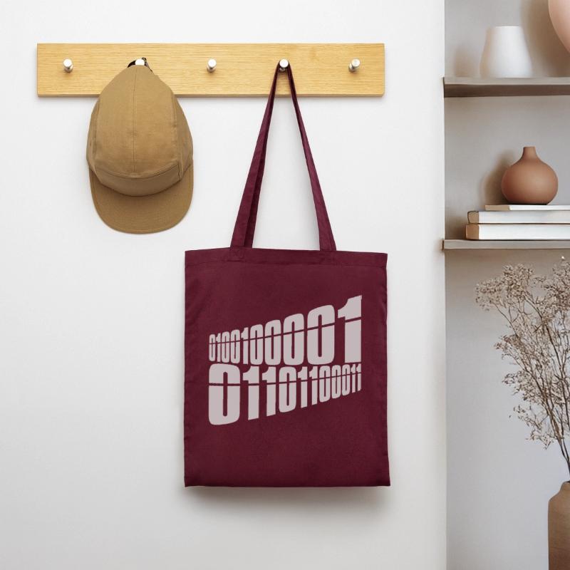 Langage de programme de code binaire Sac en tissu