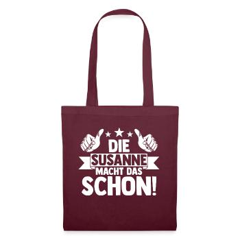 Susanne - Stoffbeutel - Burgunderrot - Vorne