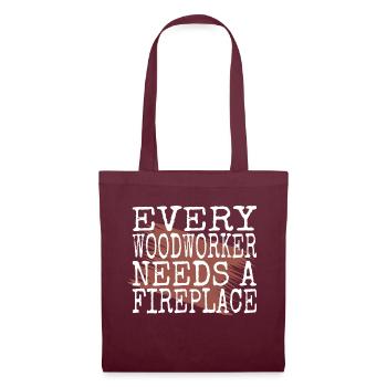 Cabinetmaker John Carpenter Tshirts - Tote Bag - burgundy - Front