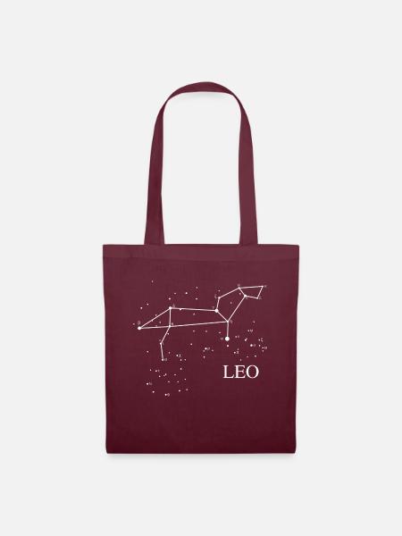 Constellation Leo - Stoffbeutel - Burgunderrot