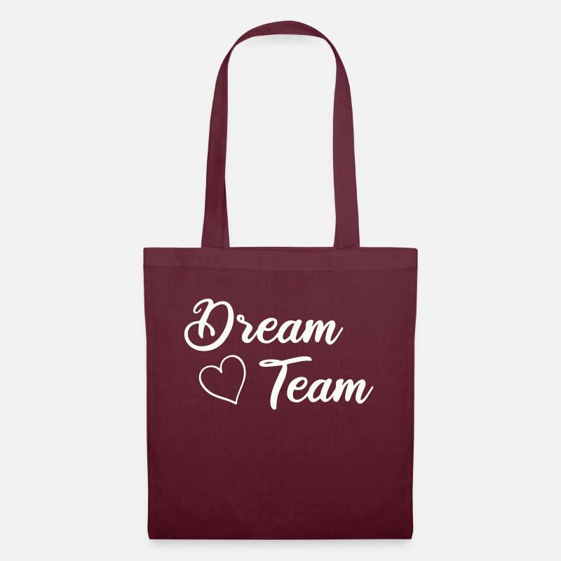 dream team - Stoffbeutel - Burgunderrot