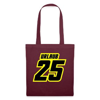 Holiday 2025 Jersey - Tote Bag - burgundy - Front