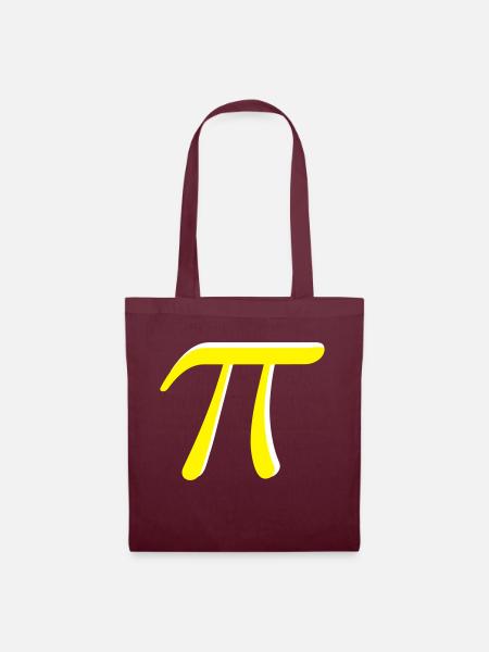 The transcendent number PI. - Stoffbeutel - Burgunderrot