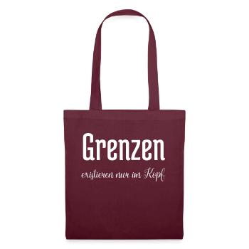 zyzz girl cardio gym wear lazy spaß gym motivation - Stoffbeutel - Burgunderrot - Vorne