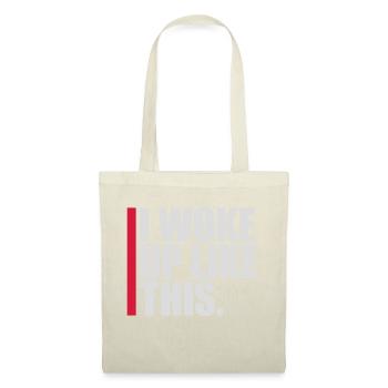 Je me suis réveillé comme ça - Sac en tissu - nature - Devant