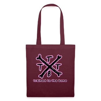 entraîné à l’os os os rose Musculation - Sac en tissu - bordeaux - Devant