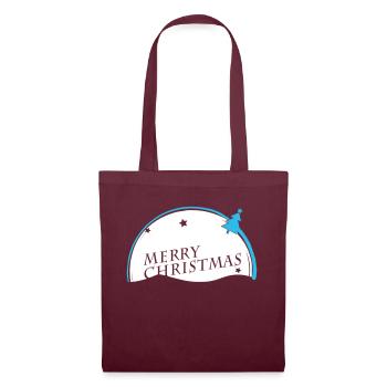 Merry Christmas VECTORGRAPHIC - Tote Bag - burgundy - Front