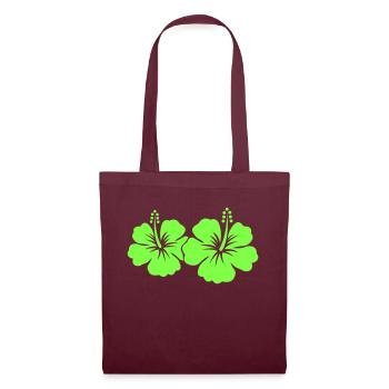 Hibiscus Flower - Tote Bag - burgundy - Front