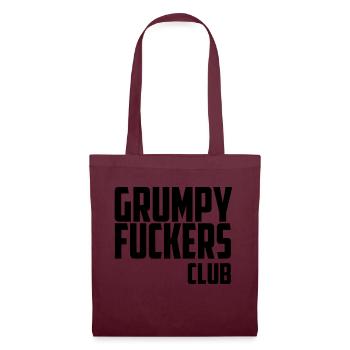 citation drôle grumpy f club - Sac en tissu - bordeaux - Devant