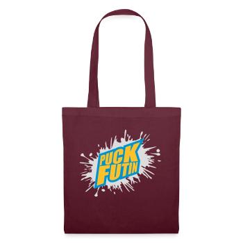 puck futin logo design - Tote Bag - burgundy - Front
