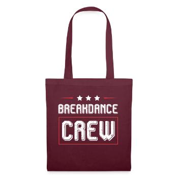 Breakdance Crew - Tote Bag - burgundy - Front