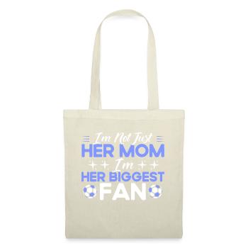 Sportfan Fußball Fußball Mama Geschenk - Stoffbeutel - Natur - Vorne