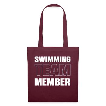 Swimming Team - Tote Bag - burgundy - Front