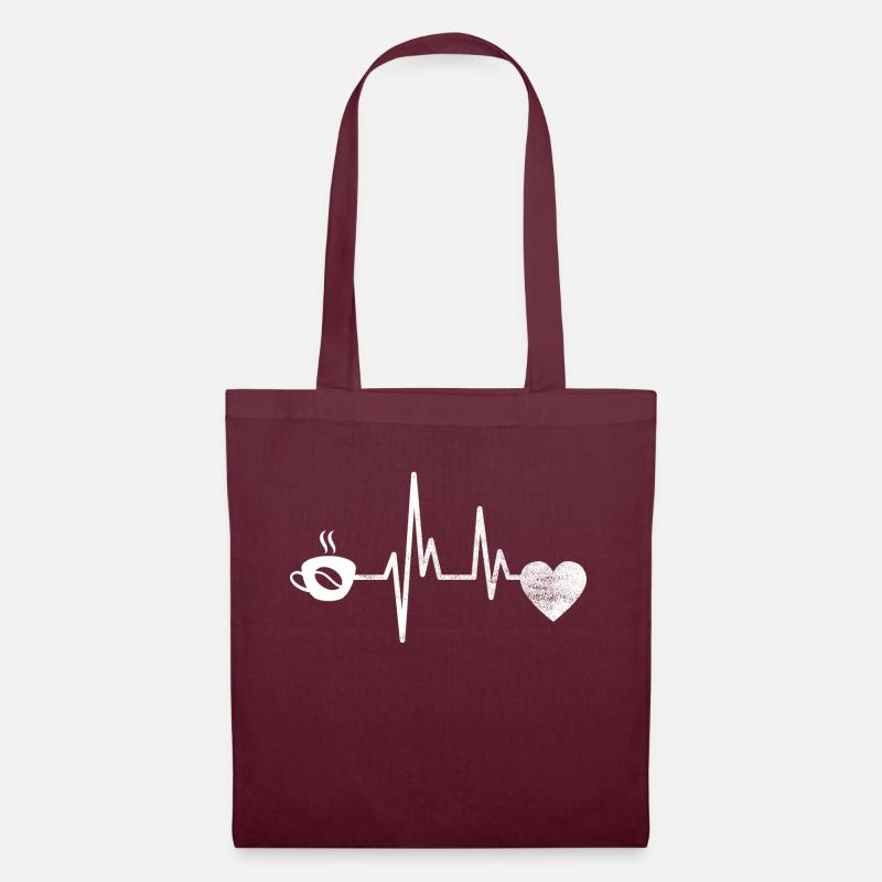 Coffee Gift Coffee Cup Caffeine Coffee Bean - Tote Bag - burgundy