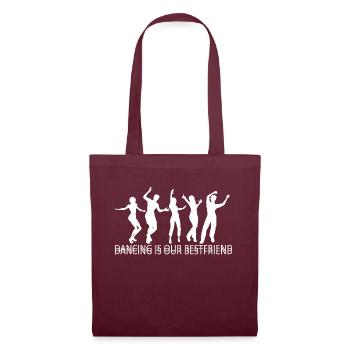 Dancing Dance Music - Tote Bag - burgundy - Front