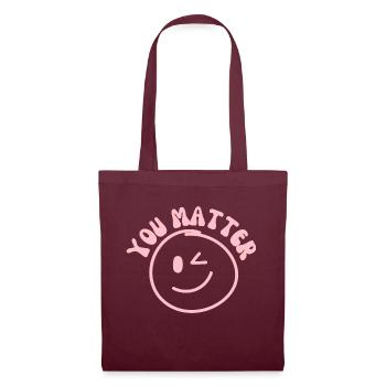 You Matter - Stoffbeutel - Burgunderrot - Vorne