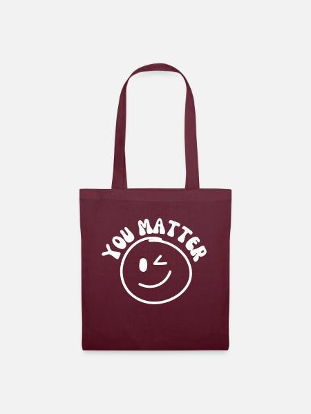 You Matter - Stoffbeutel - Burgunderrot