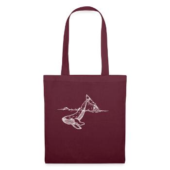 Save the whale UNISEX NATURE - Tote Bag - burgundy - Front