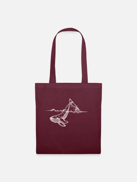 Save the whale UNISEX NATURE - Stoffbeutel - Burgunderrot