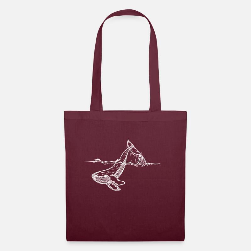 Save the whale UNISEX NATURE - Stoffbeutel - Burgunderrot