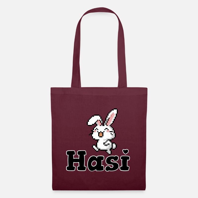 Hasi - Stoffbeutel - Burgunderrot