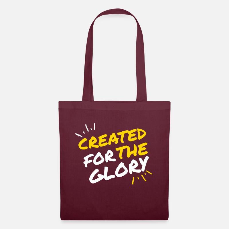 Created for the Glory - Tote Bag - burgundy