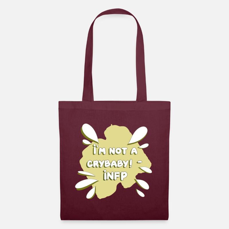 INFP Stereotyp Design crybaby - Stoffbeutel - Burgunderrot