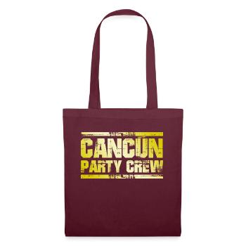 Cancun Party Crew - Tote Bag - burgundy - Front