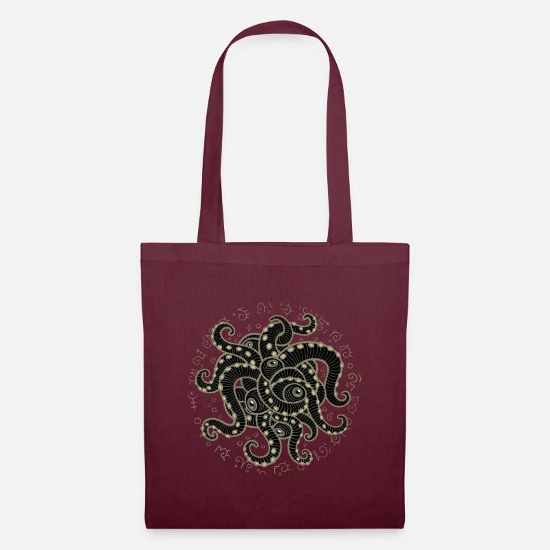 CTHULHU-Symbol - Stoffbeutel - Burgunderrot