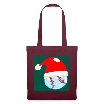 WEIHNACHTEN BASEBALL - Stoffbeutel - Burgunderrot - Vorne