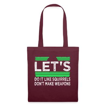 birthday bird peace movement love gift humor - Tote Bag - burgundy - Front